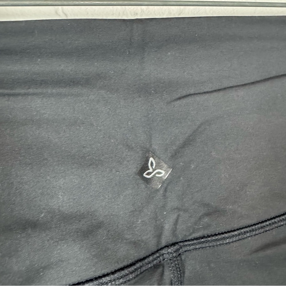 Prana Shorts Biker Yoga‎ Layna Solid Black Pull On Workout Athletic Stretchy - Picture 3 of 7